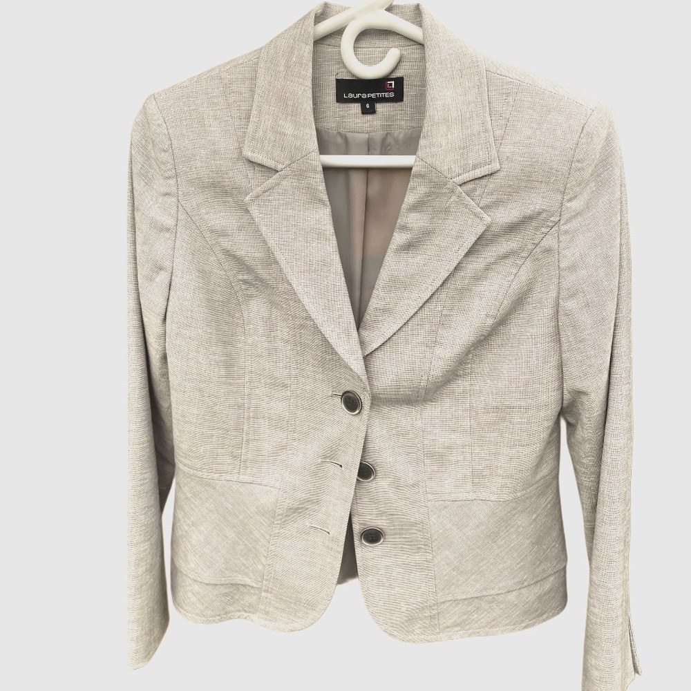 Laura Petites Linen Blend Blazer